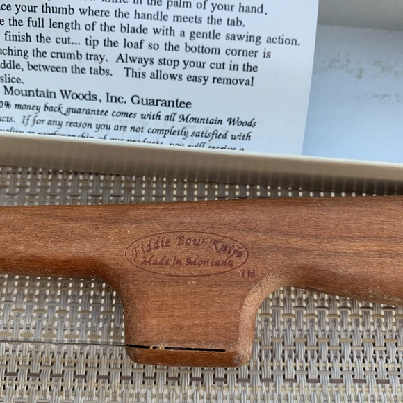 Vintage Bread Knife Crafted From Wood and Famous for Use Cutting Loaves of Bread - Picture 5 of 9